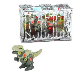 Juguete de Dinosaurio Desarmable con Destornillador, Diseño Más Reciente, Modelo de Dinosaurio con Jaula, Kit de Construcción para Niños - Product Image 1