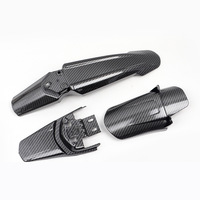 Ensemble complet de garde-boue avant et arrière en fibre de carbone pour vélo électrique tout-terrain Surron Light Bee S/X, pièces de rechange pour garde-boue