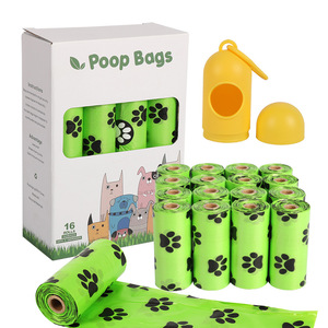 Sacs à déjections canines biodégradables avec distributeur, étanches et écologiques, pour les voyages en extérieur et le nettoyage des litières pour chats - Product Image 2