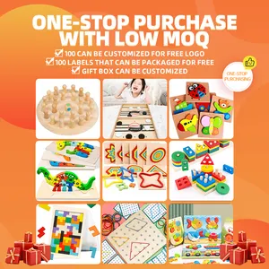 Neue hölzerne Montessori-Spielzeugs piele Lernspielzeugs ets Kinderspiele Andere Lernspiel zeuge Kinder stiel