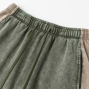 100% Cotton Raw Hem Streetwear Sun Fade Sweat <b>Shorts</b> French Terry Custom Logo Vintage Distressed Mens <b>Shorts</b> - Product Image 4