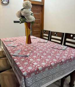 Elegante Juego de Manteles de Algodón para Mesa de Comedor con 6 Servilletas, Ideal para Comidas Festivas, Fiestas, Celebraciones, Banquetes de Boda, Uso en el Hogar y la Cocina - Product Image 6