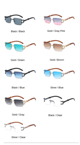 Occhiali <span class=keywords><strong>da</strong></span> <span class=keywords><strong>Sole</strong></span> Vintage di Lusso per Donne, Marca Designer, Senza <span class=keywords><strong>Montatura</strong></span>, Quadrati con Diamanti, <span class=keywords><strong>Montatura</strong></span> in Plastica e Metallo, Protezione Colore C9 - Product Image 6