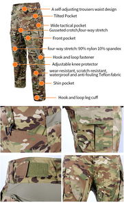 Chemise Camouflage à Motifs Multiples, Pantalon Tactique et <span class=keywords><strong>Vêtements</strong></span> <span class=keywords><strong>de</strong></span> <span class=keywords><strong>Chasse</strong></span> Uniformes <span class=keywords><strong>pour</strong></span> Hommes - Product Image 6