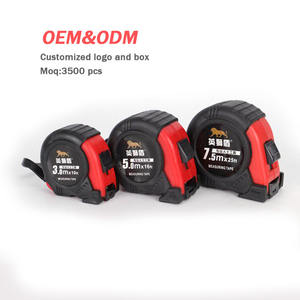 Ruban à mesurer de haute qualité de 16 pieds (5 m) rouge avec logo personnalisé, <span class=keywords><strong>mesure</strong></span> en pieds, système métrique impérial, ruban à mesurer magnétique - Product Image 3