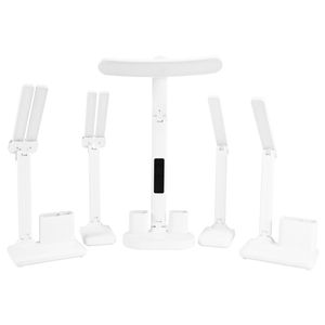 Desk Lamp Led Touch Control Battery Powered With <b>Clock</b> And Pen Holder For Study Reading <b>Bedroom</b> Use - Product Image 2