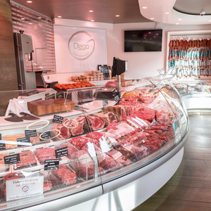 <span class=keywords><strong>Vitrine</strong></span> à viande moderne avec éclairage LED - <span class=keywords><strong>Vitrine</strong></span> en verre pour boucheries haut de gamme et détaillants de viande fraîche (personnalisation usine) - Product Image 5