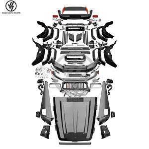 Kit de Carrocería W463 G500 G63 W463A Estilo R PP+Carbono Seco para Clase G (W463) 1993-2018Y-Adaptación Precisa 1:1 - Product Image 1