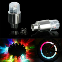 Luces LED de neón universales para válvulas de neumáticos de coche, luces ambientales para buje de coche, luces decorativas coloridas intermitentes para neumáticos de bicicleta
