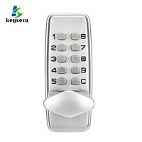 Serrure de porte numérique intelligente en alliage de zinc étanche avec code mécanique sans clé pour extérieur, grade 1 ANSI, blanche
