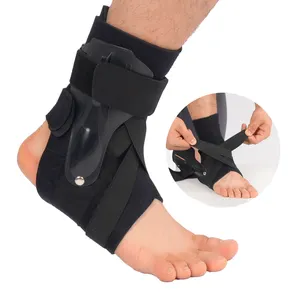 Alivio del dolor de esguince Dispositivos de protección de tobillo Férula Vendaje elástico ajustable Drop Foot Brace