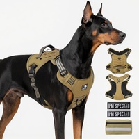Harnais de poitrail tactique multifonctionnel en nylon anti-explosion pour chiens moyens/grands, modèle transfrontalier