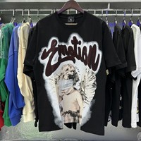 T-shirts personnalisés en gros pour hommes, impression de logo, t-shirts unis de haute qualité, grandes tailles, t-shirts pour hommes taille XXXXXL