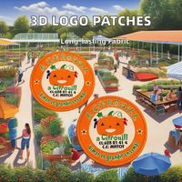 Patch Tessuto Personalizzato con Logo Ricamato 3D Termoadesivo o Autoadesivo per Cappelli, Felpe, Jeans, Borse, Zaini