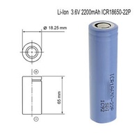 Batterie au lithium-ion SDI ICR18650 22P 3.6v 2200mAh Batteries rechargeables Li-ion SAM 18650