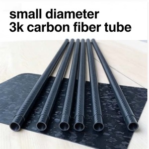 Tubo de Fibra de <span class=keywords><strong>Carbono</strong></span> 6 x 4 x 1000 mm, Ligero, 3K, Brillante, Tamaño Pequeño, Enrollado, Personalizado - Product Image 1