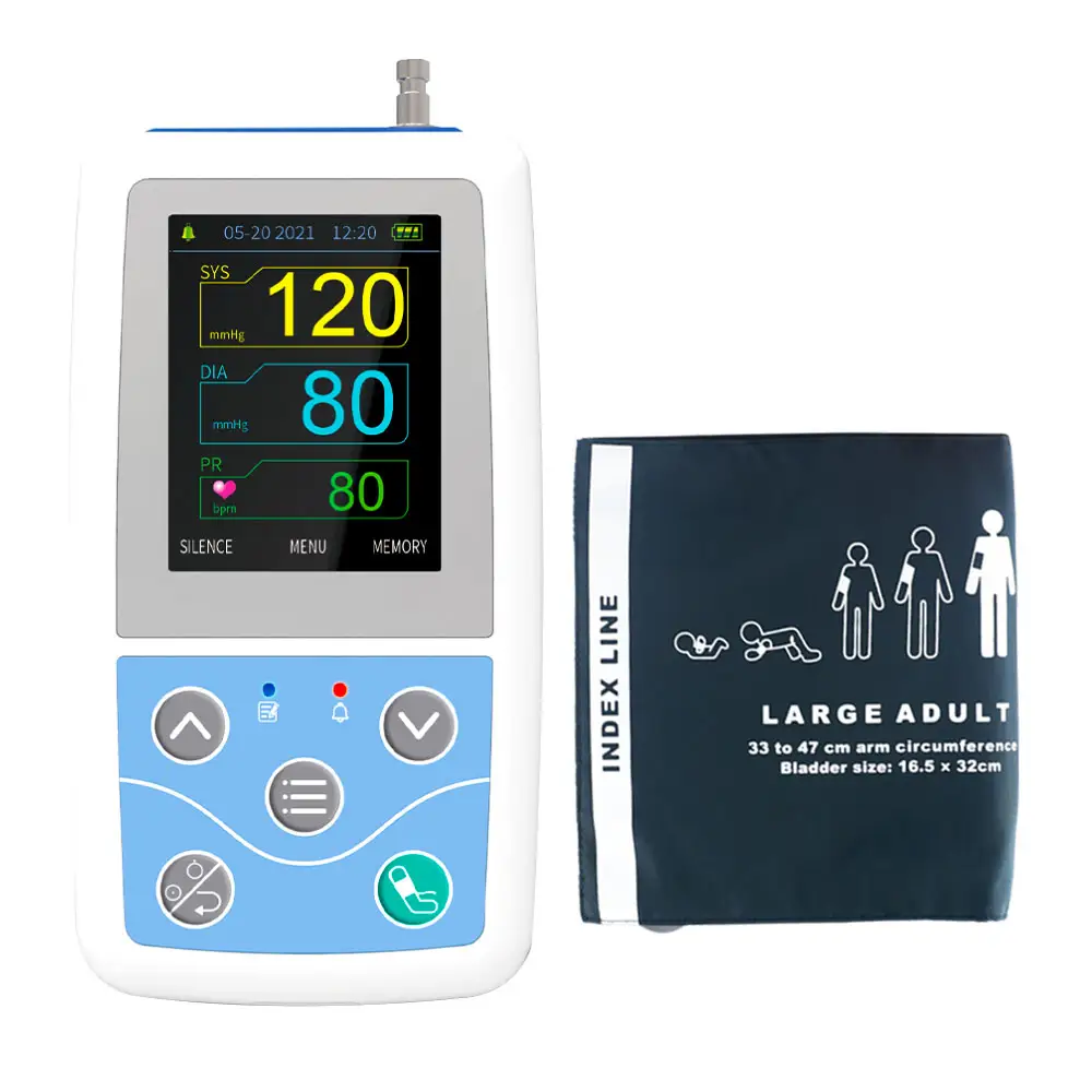 Contec abpm50 monitor de pressão arterial, monitor automático de pulso tipo braço monitor de pressão arterial