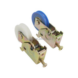 عجلة انزلاقية حديثة التصميم ذات بكرة واحدة بهيكل حديدي وعجلة نايلون، مخصصة للنوافذ والأبواب المنزلقة، قابلة للتعديل، مصنوعة من الفولاذ 4 مم، منخفضة التكلفة - Product Image 4