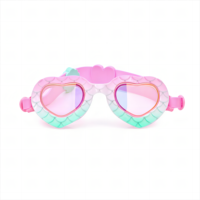 Nouvelles Lunettes de Natation pour Enfants GD Motif Sirène Monture Cœur Tendance Joint en Silicone Étanche Anti-Buée Anti-UV