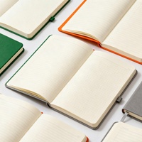 Carnet en papier offset personnalisé A5 A6, pages lignées et pointillées, gaufrées et gravées, avec boucle pour stylo et bande élastique