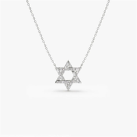 YUNCHENG Vente en gros Collier pendentif en argent sterling 925 avec zircon cubique blanc taille baguette en forme d'étoile pour femmes, cadeaux et soirées