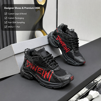 Chaussures de luxe pour hommes et femmes, baskets chunky en maille synthétique de haute qualité, noir, rouge, triple noir, graffiti, chaussures de marche, nouveauté