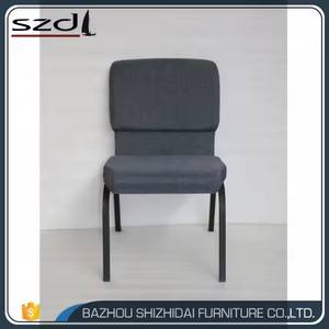 Chaises d'église en tissu confortable à prix de gros, avec pieds en métal durables et système d'accrochage - Product Image 6