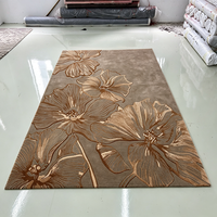 Hand Tufted Wool Tencel Bamboo Silk Tufted Carpet Handmade Floor Rug for Living Room Bedroom Modern Home Decor