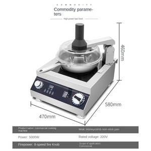 SEMIKON, máquina de wok para freír con agitación superior, olla de cocina automática, robot de arroz frito multifuncional comercial, cocina de comida rápida - Product Image 2