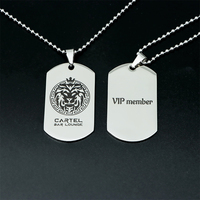Collier pendentif en métal pour animaux de compagnie étiquette de chien avec logo carte de nom pour animaux de compagnie fabricant gravé au laser personnalisé 2025 nouvelles cartes élégantes de luxe