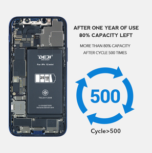 แบตเตอรี่สมาร์ทโฟนลิเธียม DEJI <span class=keywords><strong>ราคา</strong></span>โรงงาน ใหม่ 0 รอบการใช้งาน ความจุ 2510 มิลลิแอมป์ สำหรับ <span class=keywords><strong>iPhone</strong></span> XR XS 11 <span class=keywords><strong>12</strong></span> 13 14 15 Mini <span class=keywords><strong>Pro</strong></span> <span class=keywords><strong>Max</strong></span> - Product Image 5