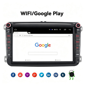 Autoradio Android 8" con Display IPS e Touchscreen per VW <span class=keywords><strong>Polo</strong></span>/<span class=keywords><strong>Caddy</strong></span>/Golf/Seat/Skoda, Carplay Wireless e Android Auto, WiFi GPS - Product Image 3