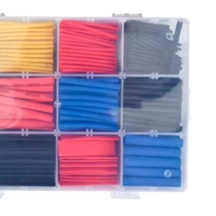 530 Pcs 2:1 Cable Repair Sleeves, 8 Sizes Heat Shrink Tubing