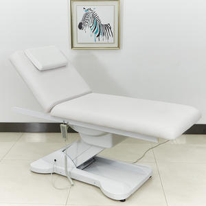 Cama de Spa de lujo, moderna mesa de masaje con 3 motores, eléctrica, Blanca, para salón de belleza, 2023 - Product Image 4