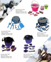 Accessoires d'équitation Brosse à poussière pour tête Outil de nettoyage de la poussière Kit de toilettage pour chevaux Ensemble de nettoyage Équipement d'équitation pour équidés