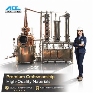 เครื่องกลั่นแบบคอลัมน์ทองแดงขนาด 600 ลิตร ยี่ห้อ Ace Customized สำหรับผลิตเครื่องดื่มและไวน์อเนกประสงค์ เช่น จิน วิสกี้ บรั่นดี วอดก้า - Product Image 4