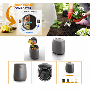 Composteur de déchets alimentaires électrique de grande capacité 3,5 L, broyeur de cuisine pour restaurant, Japon, 110 V, PSE, haute puissance, compostage <span class=keywords><strong>automatique</strong></span> - Product Image 2