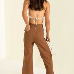 กางเกงยีนส์ทรงหลวมเอวสูงแบบคลาสสิก รุ่นใหม่ล่าสุด พร้อมปักโลโก้ตามสั่ง ทรงสวยเหมาะกับทุกคน สำหรับผู้หญิง - Product Image 4