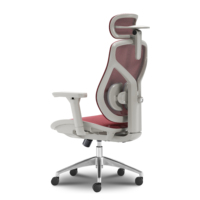 Chaise de bureau exécutive ergonomique moderne en maille avec siège rembourré, accoudoirs réglables et base pivotante - Idéale pour le bureau à domicile et l'hôtellerie