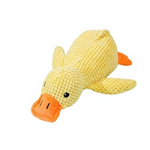 Giocattolo per <span class=keywords><strong>Cani</strong></span> a Forma di Anatra in Peluche - Resistente ai Morsi, Adatto per la Dentizione, con Suono, per <span class=keywords><strong>Cani</strong></span> di Piccola e <span class=keywords><strong>Media</strong></span> <span class=keywords><strong>Taglia</strong></span>, Compagno per il Sonno e Intrattenimento - Product Image 1