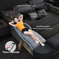 Lit de rangement en tissu moderne et simple, multifonctionnel, intelligent, avec massage, tatami, chambre principale, double, 2m, mariage, bois, sommeil