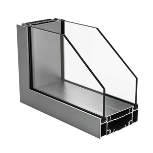 <span class=keywords><strong>Cloison</strong></span> en verre double vitrage moderne de taille personnalisable, options givrées, profilé en aluminium industriel, isolation acoustique, école - Product Image 1