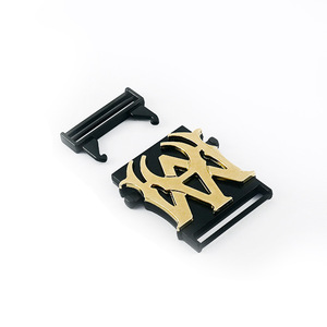 <b>Clip</b> Buckle Zinc Alloy Black And Gold Wear Resistant Durable For Bags <b>Spring</b> 2025 K571 - Product Image 2