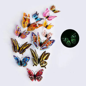 Home Decor DIY Wall Decoration 3D Butterfly Design Magnetic Refrigerator <strong>Magnet</strong> Luminous Fridge <strong>Magnets</strong> - Product Image 4