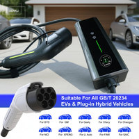 Chargeur EV portable 11 kW 22 kW avec tension d'entrée triphasée 400 V et monophasée 220 V