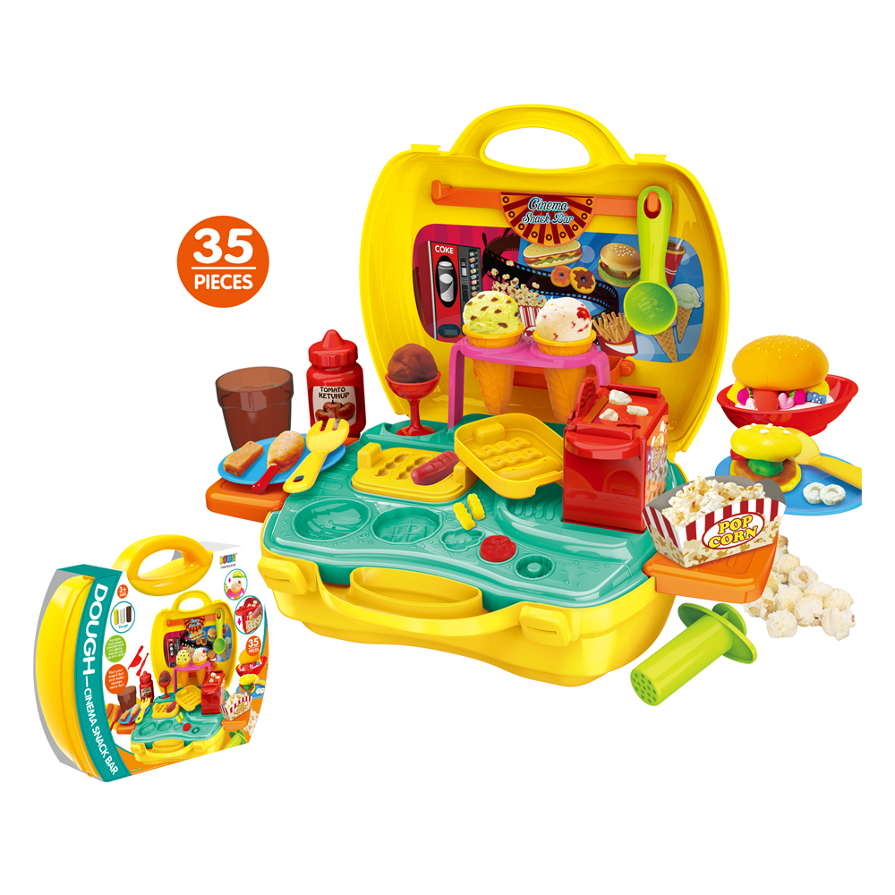 Детский Игровой набор для теста с глиняным инструментом, чемоданом