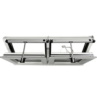 Fenêtre à auvent moderne en aluminium à rupture de pont thermique insonorisée avec verre trempé pour cuisine résidentielle et villa