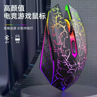 Peluncuran produk baru: Mouse Gaming lampu latar RGB mode ganda 3D, USB optikal nirkabel isi ulang ergonomis/Tipe C