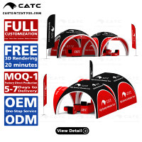 Tente gonflable personnalisée CATC, imperméable et durable, pour publicité 360°, stand d'exposition, salons professionnels, événements CE