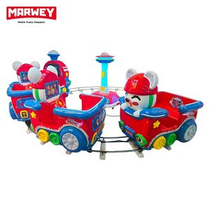 Marwey Operado por monedas Batería eléctrica Track Rail Wonder Train Kiddie Ride Machine Arcade Kiddie Paseos en parques de atracciones - Product Image 2